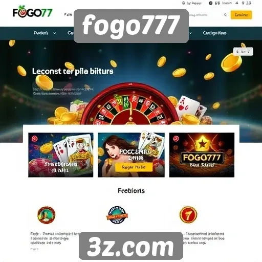 Análise das funcionalidades do site fogo777